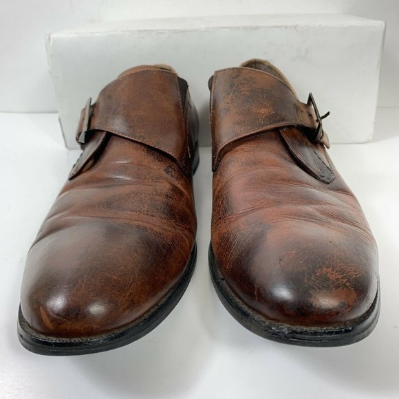 Vtg Robert David Aconto Calfskin Monks Men Sz 13M main image 5